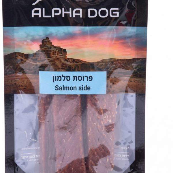 חטיף אלפא דוג פרוסות סלמון 80 גרם