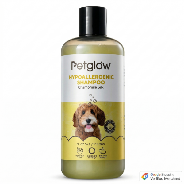 שמפו PETGLOW היפואלרגני 500 מיליליטר