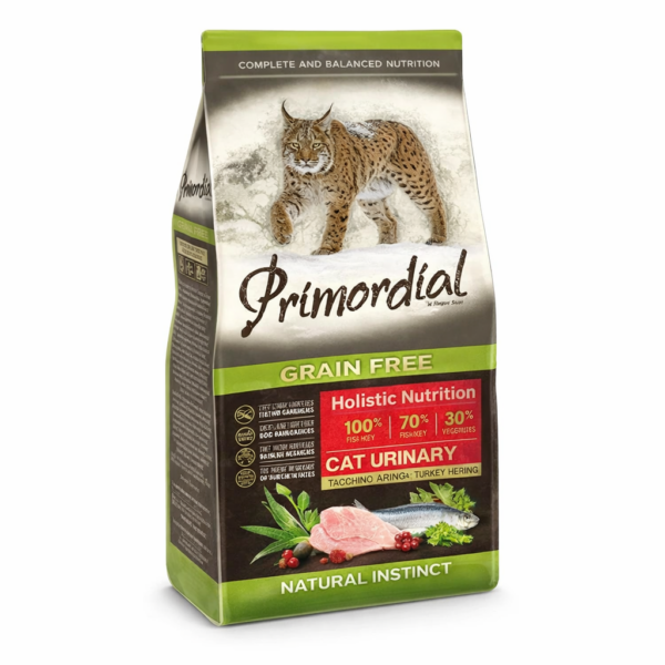 פרימורדיאל חתול יורינרי ללא דגנים הרינג והודו 2 קילוגרם