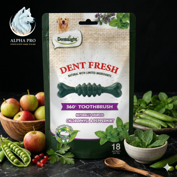 חטיף דנטל פרש מנטה לרענון הנשימה דנטלייט 150 גרם