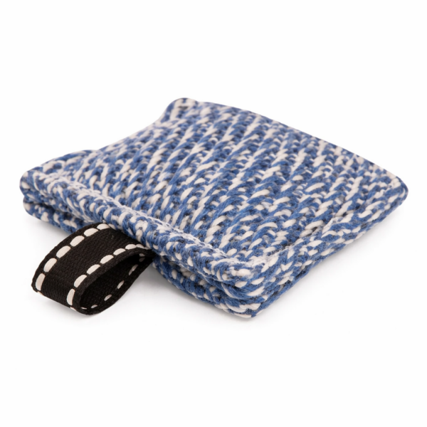 פפירול לכלב מבד פשתן צרפתי עם לולאה קטנה לאחיזה